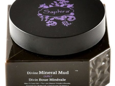 Kaukė-mineralinis purvas plaukams Saphira Divine Mineral Mud SAFDMM1, intensyviai drėkinantis, besipučiantiems plaukams, 90 ml +dovana Previa plaukų priemonė Discount