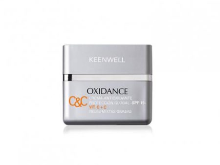 Keenwell Oxidance Antioksidacinis kremas dienai su vitaminu C mišriai ir riebiai odai SPF15 50 ml +dovana Previa plaukų priemonė For Cheap